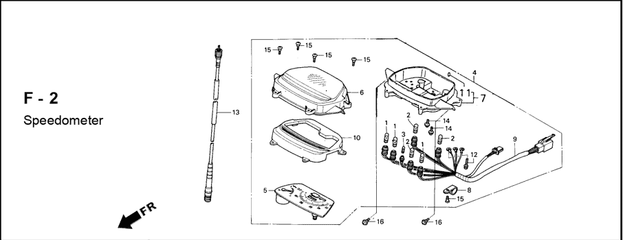 F-2 Speedometer – Katalog Suku Cadang Honda Astrea Legenda