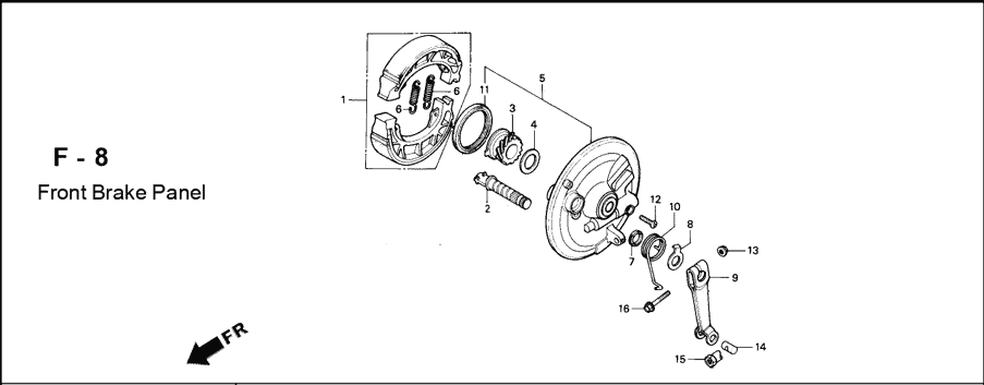 F-8 Front Brake Panel – Katalog Suku Cadang Honda Astrea Legenda