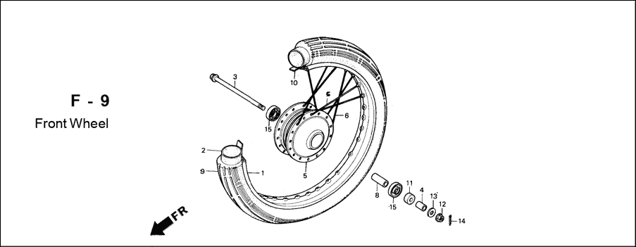 F-9 Front Wheel – Katalog Suku Cadang Honda Astrea Legenda