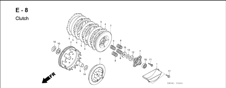 E-8 Clutch – Katalog Suku Cadang Honda Astrea Legenda