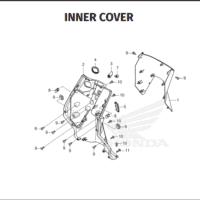 F-13 Inner Cover – Katalog Suku Cadang Motor Honda EM1