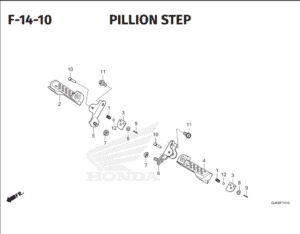 Pin Pillion Step - BeAT FI eSP, PCX, Vario 125 FI eSP, Vario 150 eSP