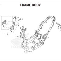 F-42 Frame Body – Katalog Suku Cadang Motor Honda EM1