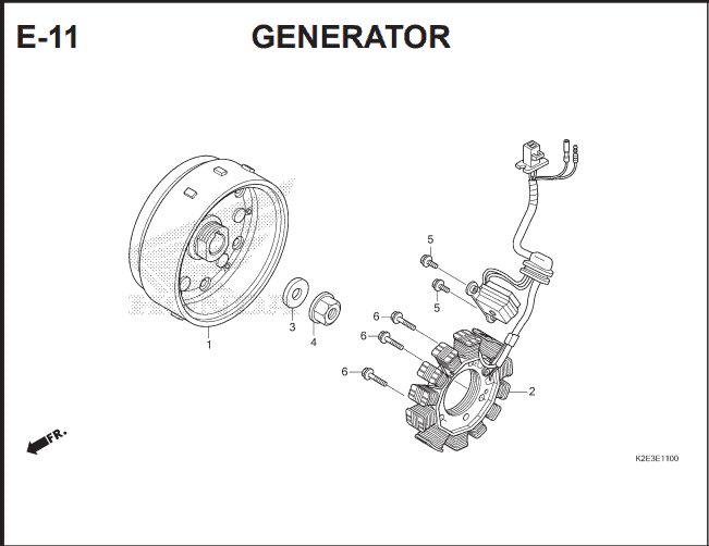 E-11 Generator – Katalog Suku Cadang Honda CT 125 Hunter Cub