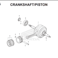 E-16 Crankshaft Piston – Katalog Suku Cadang Honda CT 125 Hunter Cub