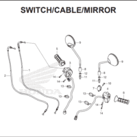 F-4 Switch Cable Mirror – Katalog Suku Cadang Honda CT 125 Hunter Cub