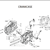 E-15 Crankcase  – Katalog Suku Cadang Honda ST 125 DAX