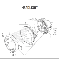 F-1 Headlight – Katalog Suku Cadang Honda ST 125 DAX