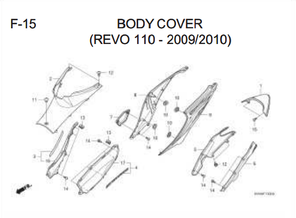 F-15 Body Cover – Katalog Honda Revo 110 Carbu