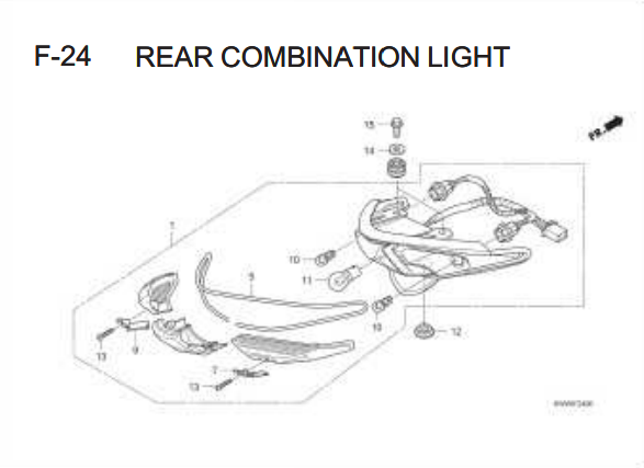 F-24 Rear Combination Light – Katalog Honda Revo 110 Carbu