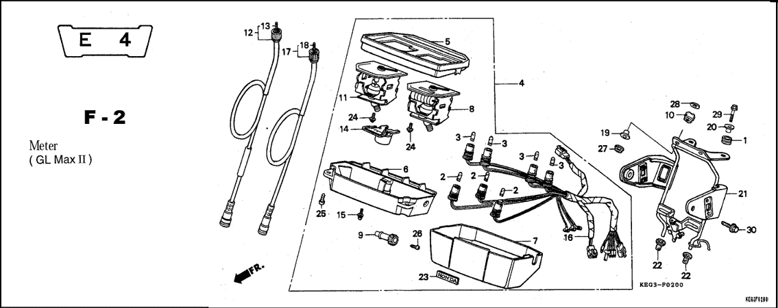 F-2 Meter – Katalog Suku Cadang Honda GL Pro Max