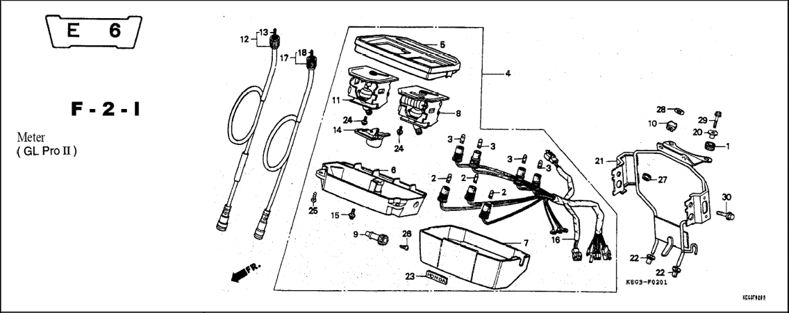 F-2-1 Meter – Katalog Suku Cadang Honda GL Pro Max