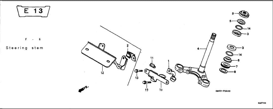 F-6 Steering Stem – Katalog Suku Cadang Honda GL Pro Max