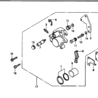 F-9 Front Brake Caliper – Katalog Suku Cadang Honda GL Pro Max