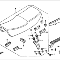 F-14 Seat Rear Cowl – Katalog Suku Cadang Honda GL Pro Max