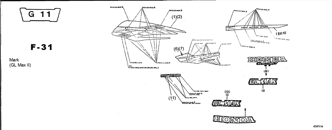 F-31 Mark – Katalog Suku Cadang Honda GL Pro Max