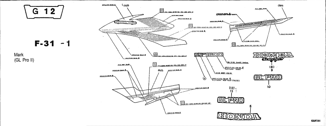 F-31-1 Mark – Katalog Suku Cadang Honda GL Pro Max