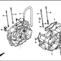 E-10 Crankcase – Katalog Suku Cadang Honda GL Pro Max