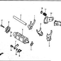 E-13 Gearshift Drum – Katalog Suku Cadang Honda GL Pro Max