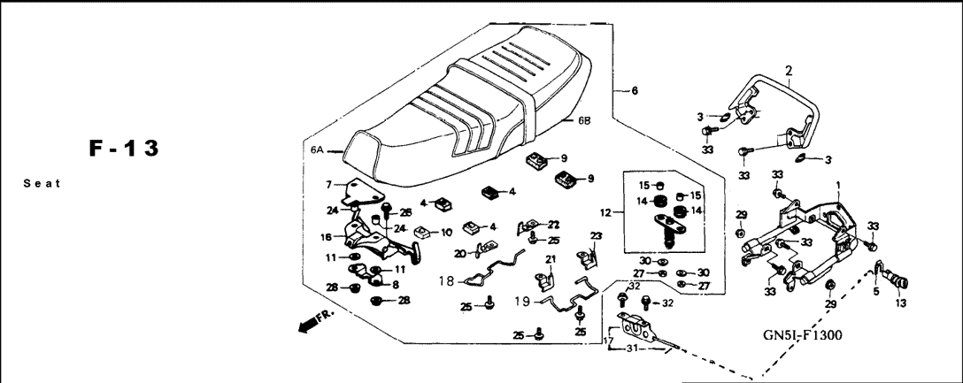 F-13 Seat – Katalog Suku Cadang Honda Astrea Grand