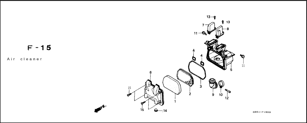 F-15 Air Cleaner – Katalog Suku Cadang Honda Astrea Grand