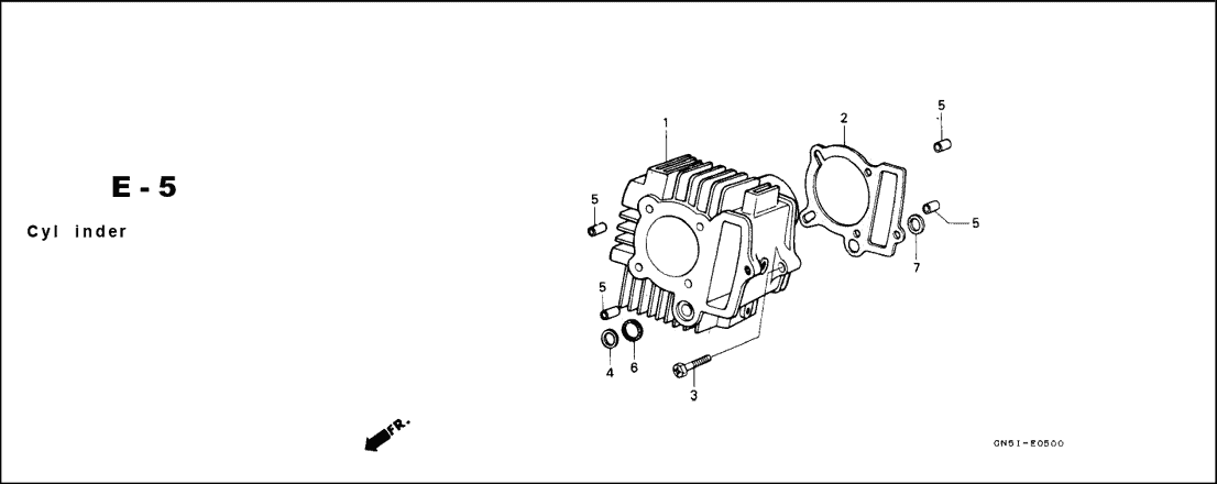 E-5 Cylinder – Katalog Suku Cadang Honda Astrea Grand