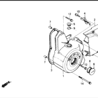 E-10-1 Left Crankcase Cover C100M2 – Katalog Suku Cadang Honda Astrea Grand