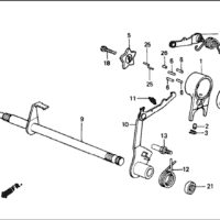 E-17 Gearshift Drum – Katalog Suku Cadang Honda Astrea Grand