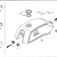 F-11 Fuel Tank – Katalog Suku Cadang Honda WIN GF6