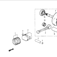 E-9 Cranksaft Piston – Katalog Suku Cadang Honda WIN GF6