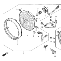 F-1 Headlight – Katalog Suku Cadang Honda Tiger 2000