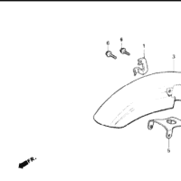 F-7 Front Fender – Katalog Suku Cadang Honda Tiger 2000