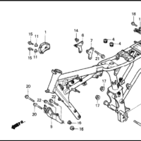 F-28 Frame Body – Katalog Suku Cadang Honda Tiger 2000