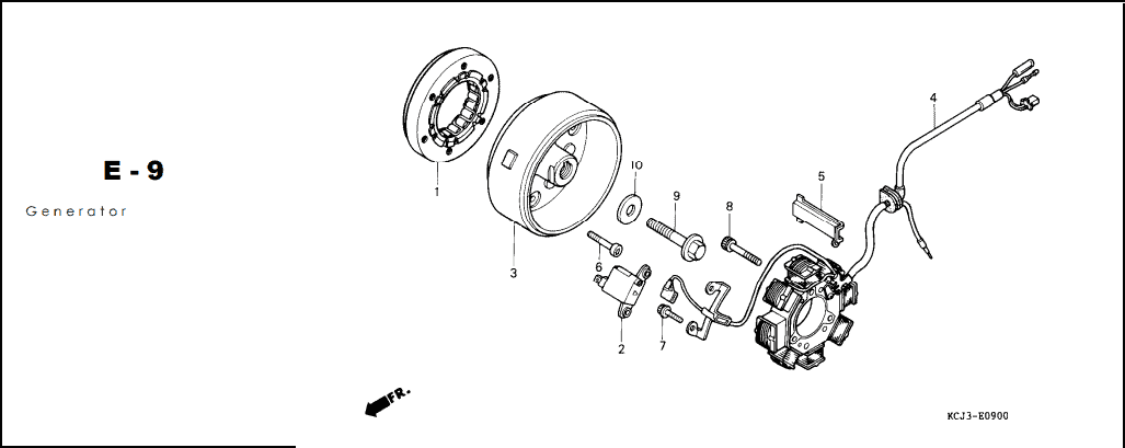E-9 Generator – Katalog Suku Cadang Honda Tiger 2000