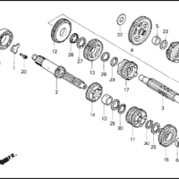 E-14 Transmission – Katalog Suku Cadang Honda Tiger 2000