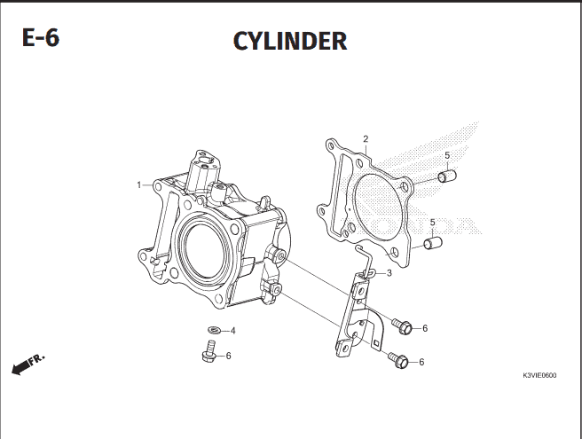 E-6 Cylinder – Katalog Suku Cadang Honda Stylo 160