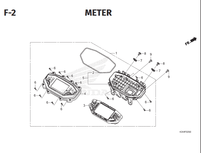 F-2 Meter – Katalog Suku Cadang Honda Stylo 160