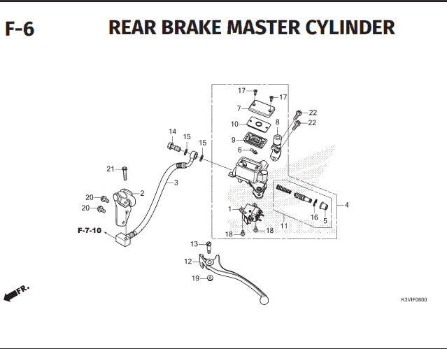 F-6 Rear Brake Master Cylinder – Katalog Suku Cadang Honda Stylo 160