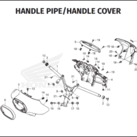 F-9 Handle Pipe Handle Cover – Katalog Suku Cadang Honda Stylo 160