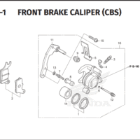 F-18-1 Front Brake Caliper CBS – Katalog Suku Cadang Honda Stylo 160