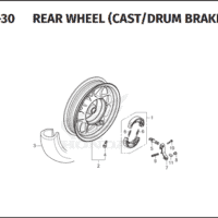 F-22-30  Rear Wheel (Cast Drum Brake) – Katalog Suku Cadang Honda Stylo 160