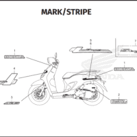 F-48 Mark Strip – Katalog Suku Cadang Honda Stylo 160