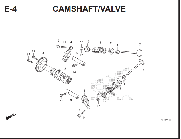 E-4 Camshaft Valve – Katalog Suku Cadang Honda PCX HYBRID 2018MY