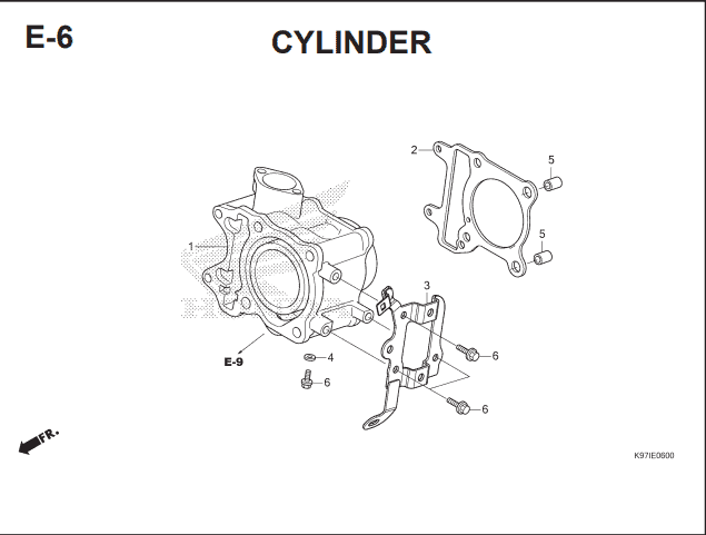 E-6 Cylinder – Katalog Suku Cadang Honda PCX HYBRID 2018MY