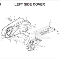 E-13 Left Crankcase Cover – Katalog Suku Cadang Honda PCX HYBRID 2018MY