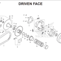 E-17 Driven Face – Katalog Suku Cadang Honda PCX HYBRID 2018MY