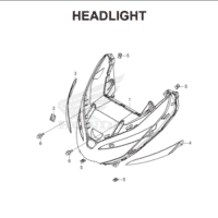 F-1 Headlight – Katalog Suku Cadang Honda PCX HYBRID 2018MY