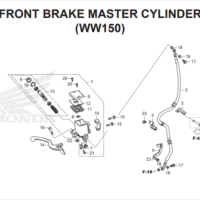 F-5 Front Brake Master Cylinder WW150 – Katalog Suku Cadang Honda PCX HYBRID 2018MY
