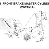 F-5-1 Front Brake Master Cylinder WW150A – Katalog Suku Cadang Honda PCX HYBRID 2018MY