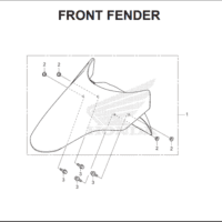 F11 Front Fender – Katalog Suku Cadang Honda PCX HYBRID 2018MY